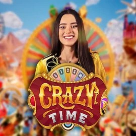 Crazy Time slot logo by Evolution at GT CasinoCrazy Time
